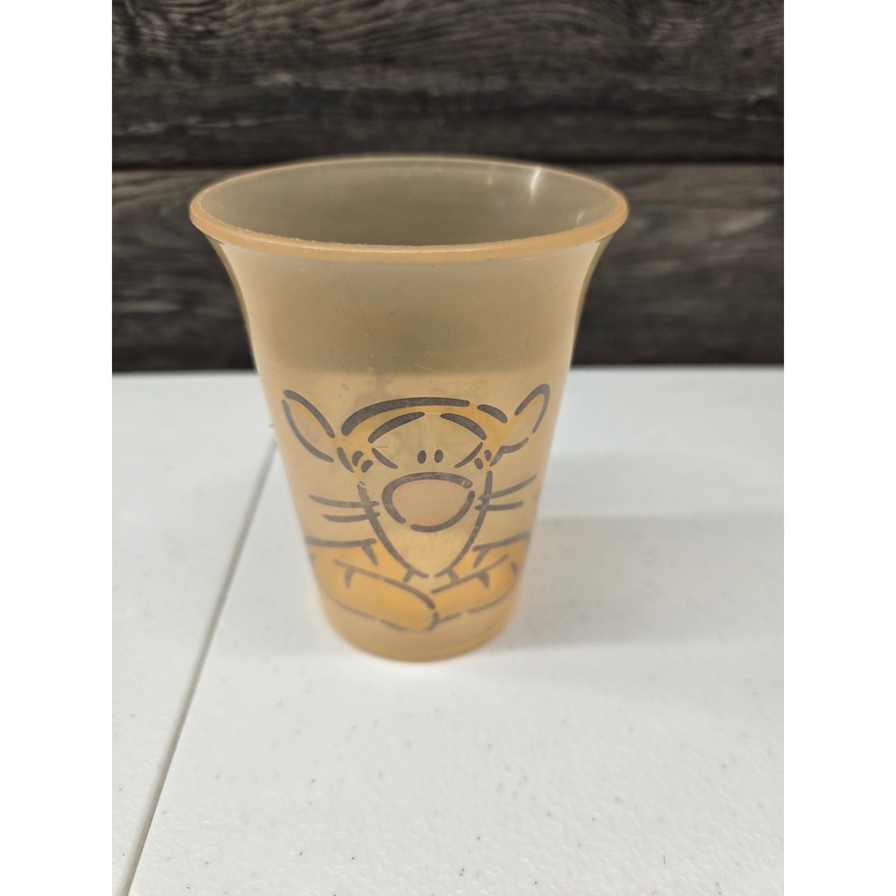 Vintage Tupperware Disney Winnie the Pooh Tigger Cup Translucent Orange 109-31